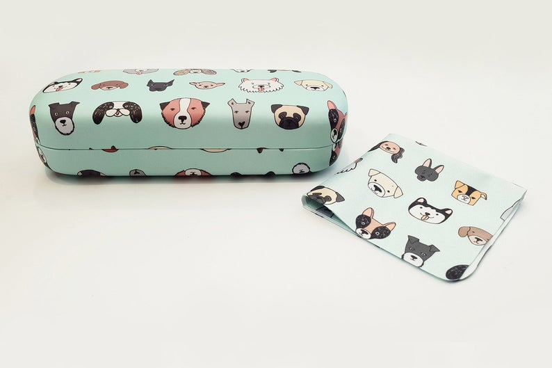 dog hard glasses case front view